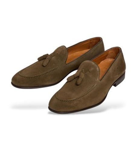 HMS200093 Mocassins en cuir à glands Regal verdâtre (43), Marron, Plat, Aucun, Casuel, Fête, Classique - Hackett London - Modalova