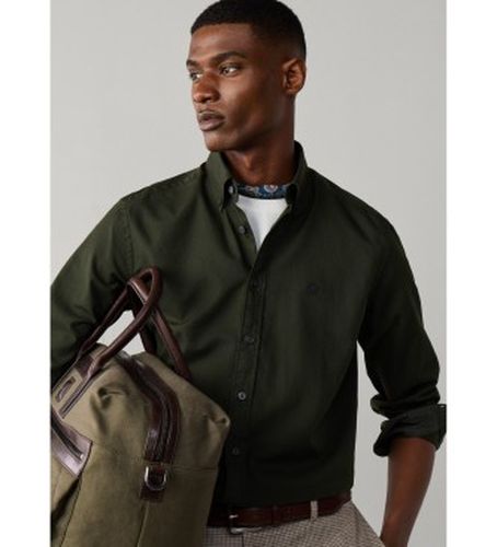 HM3010835 Chemise Essential Dyed verte (S), Casuel, Coton, Manche longue - Hackett London - Modalova