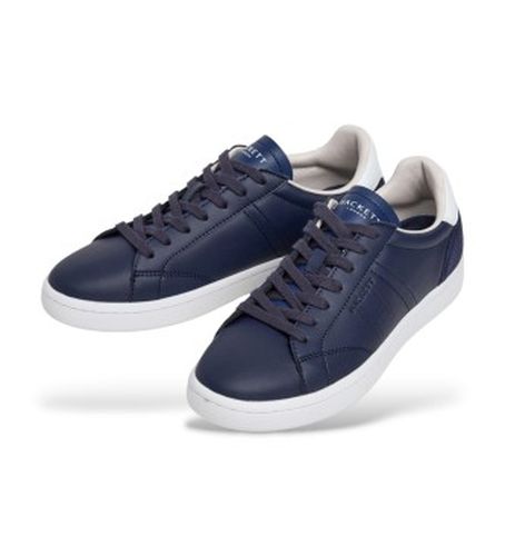 HMS200085 Baskets Bond Break (40), Cuir, Plat, Lacets, Casuel, Marine - Hackett London - Modalova