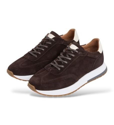 HMS200099 Baskets en daim Rapid Chad (41), Plat, Cuir, Lacets, Casuel - Hackett London - Modalova
