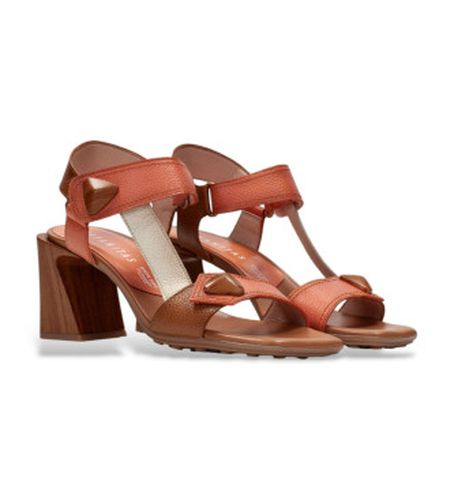 CHV253958 Sandales corail Miami (40), Cuir, , 3 à 5 cm, Velcro, Casuel, Fête - Hispanitas - Modalova