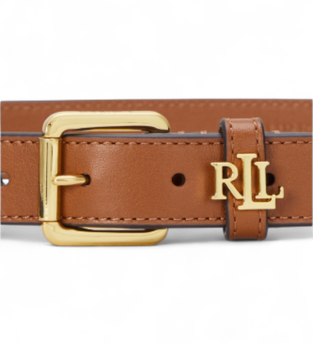 Ceinture étroite en cuir avec logo (XS), Casuel - Lauren Ralph Lauren - Modalova
