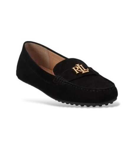Mocassins Barnsbury en daim (37.5), Plat, Cuir, Aucun, Casuel, Classique - Lauren Ralph Lauren - Modalova