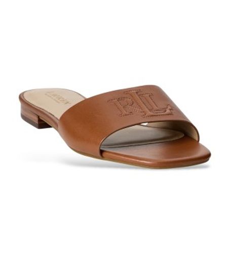 Sandales type tongs Everley en cuir (36), Plat, Aucun, Casuel - Lauren Ralph Lauren - Modalova