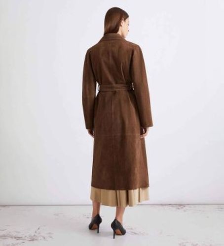 Trench-coat en daim Mlloblare (42), Casuel, Cuir - Marella - Modalova