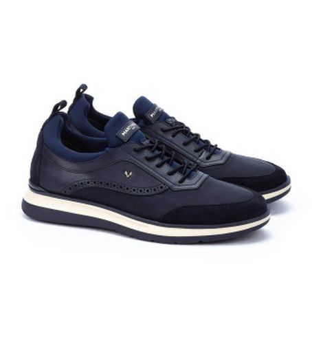 X1 Walden Leather Sneakers (40), Cuir, Plat, Lacets, Casuel, Marine - Martinelli - Modalova