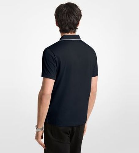 CS652WR19P Polo en jersey de coton uni avec passepoil (M), Casuel, Manche courte - Michael Kors - Modalova
