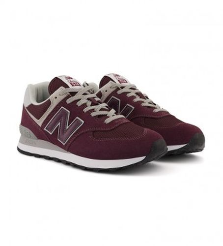 ML574V3 Baskets 574 marron (40), Plat, Lacets, Casuel, Grenat - New Balance - Modalova