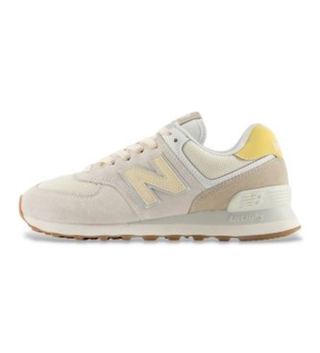W574V2_LI Baskets en cuir 574 couleur écru (40.5), Beige, Plat, Lacets, Casuel - New Balance - Modalova