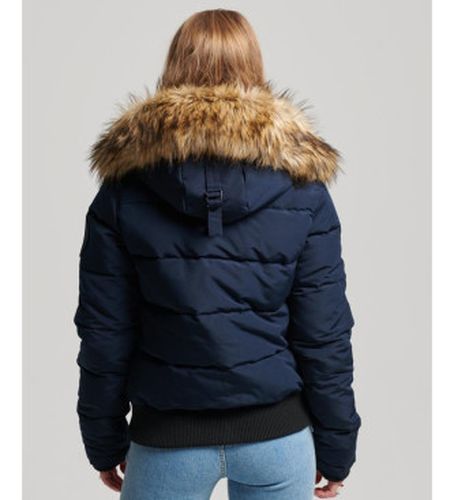 W5011576A Veste bombardier matelassée à capuche Everest (L), Casuel, Polyester, Marine - Superdry - Modalova