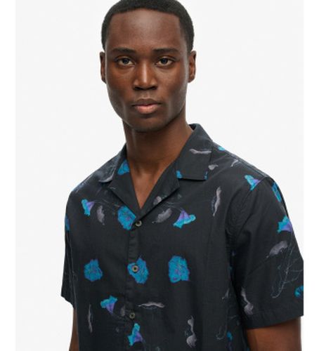 M4011137A Chemise Cabana Print (XXL), Casuel, Coton, Manche courte, Marine - Superdry - Modalova