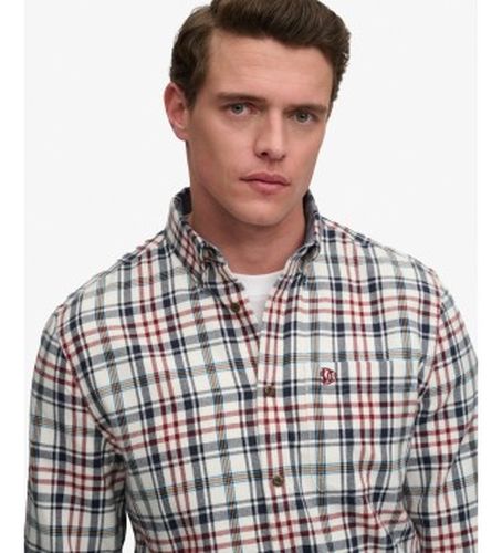 M4011197A Chemise Lumberjack blanc (M), Casuel, Coton, Manche longue - Superdry - Modalova