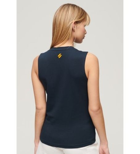 W6011834A T-shirt Sport Luxe graphic (S), Casuel, Coton, Sans manches / bretelles, Marine - Superdry - Modalova