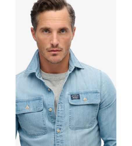 M4010904A Chemise brodée Workwear (M), Casuel, Coton, Manche longue - Superdry - Modalova