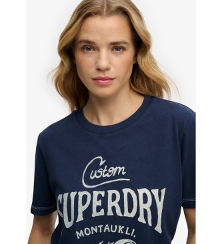W1011872A Heritage Hamptons T-shirt (S), Casuel, Coton, Manche courte, Marine - Superdry - Modalova