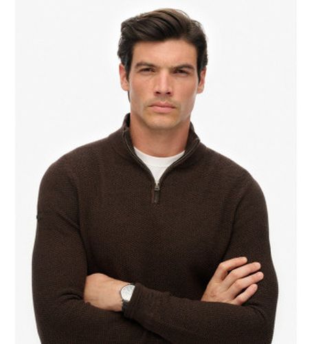 M6110682A Jersey Texture Half Zip (M), Casuel, Coton - Superdry - Modalova