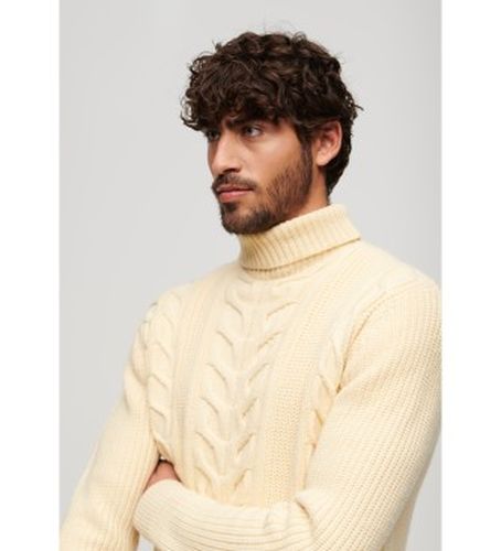 M6110583A Pull à col roulé en maille torsadée Merchant Store (XL), Casuel, Acrylique, Manche longue - Superdry - Modalova