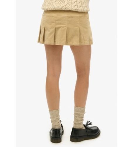 W7210244A Minijupe plissée en velours côtelé avec logo vintage (M), Casuel, Coton - Superdry - Modalova