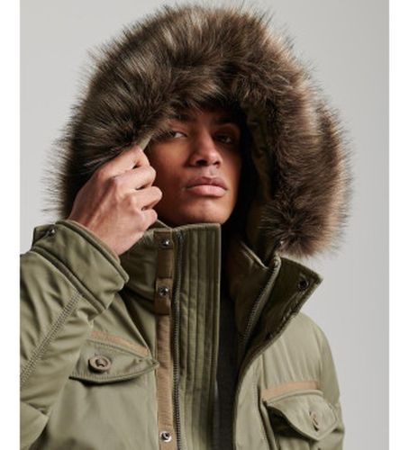 M5011744A Parka en fourrure synthétique Chinook (S), Casuel, Vert, Polyester - Superdry - Modalova