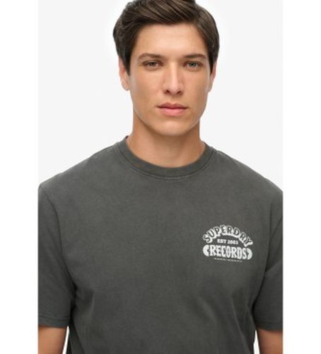 M1012252A Record Label T-shirt oversize (S), Casuel, Coton, Manche courte - Superdry - Modalova