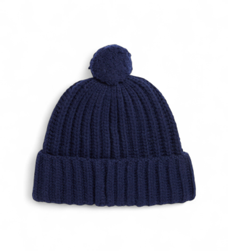 Bonnet côtelé avec Polo Bear et pompon marin (OSFA), Casuel, Laine - Polo Ralph Lauren - Modalova