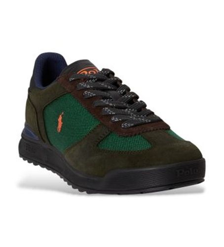 P15680001 Baskets Varick avec panneaux en daim (40), Cuir, Plat, Lacets, Casuel - Polo Ralph Lauren - Modalova