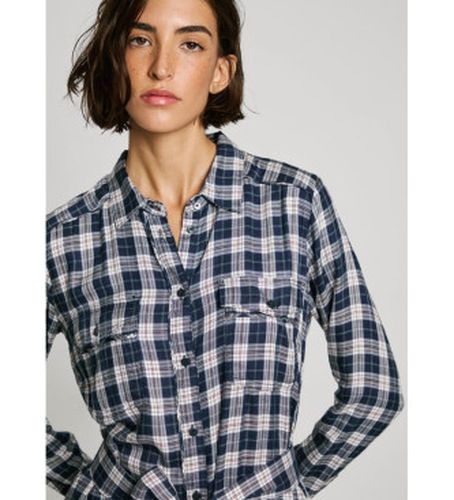 PL953606 Robe Polys (XS), Casuel, Viscose, Manche longue, Marine - Pepe Jeans - Modalova