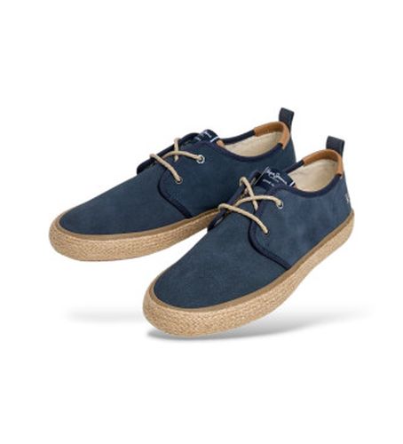 PMS100007 Espadrilles Port Casual (42), Bleu, Tissu, Plat, Lacets, Casuel - Pepe Jeans - Modalova