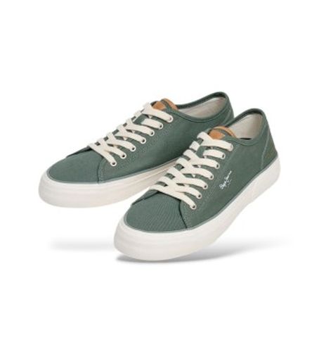 PMS300016 Trainers Taylor Match (41), Cuir, Plat, Lacets, Casuel, Vert - Pepe Jeans - Modalova