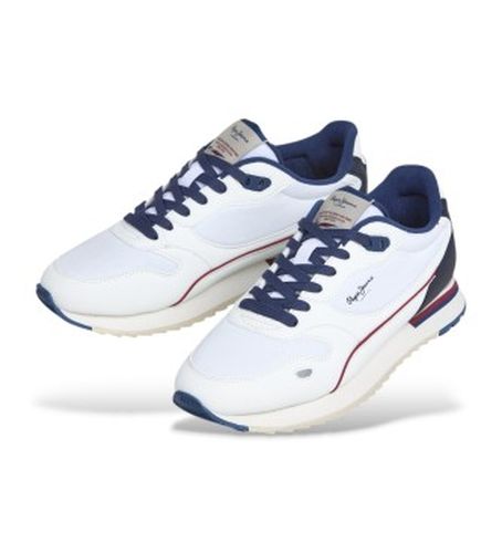 PMS400007 Formateurs Bexley South (43), Blanc, Plat, Lacets, Casuel - Pepe Jeans - Modalova