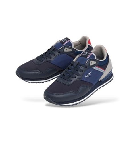 PMS400013 London Cross Sneakers (40), Plat, Lacets, Casuel, Marine - Pepe Jeans - Modalova