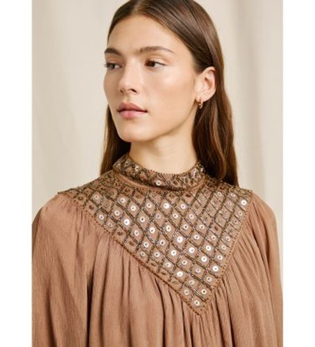 PL9537730 Robe Magnolia marron (L), Casuel, Viscose, Manche longue - Pepe Jeans - Modalova
