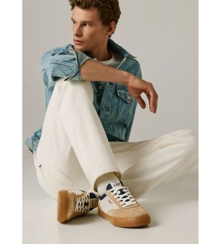 PMS300019 Baskets Nolan Street (42), Plat, Cuir, Lacets, Casuel - Pepe Jeans - Modalova
