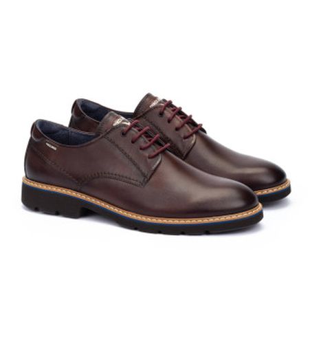 M7D-4289 Chaussures en cuir Alarcon marron (39), Plat, Lacets, Casuel - Pikolinos - Modalova