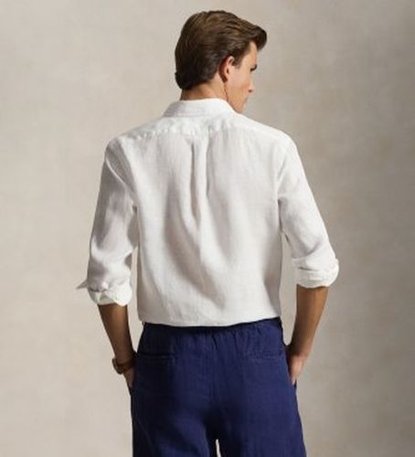Custom Fit Linen Shirt (XL), Blanc, Casuel, Manche longue - Polo Ralph Lauren - Modalova