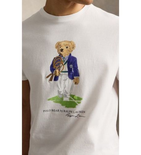 B16069001 T-Shirt Wimbledon avec ours Polo (XL), , Casuel, Coton, Manche courte - Polo Ralph Lauren - Modalova