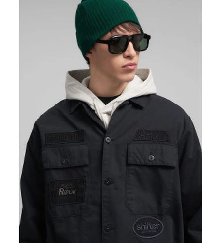 M8445B.000.85172 Veste à coupe régulière avec patchs (M), Casuel, Coton - Replay - Modalova