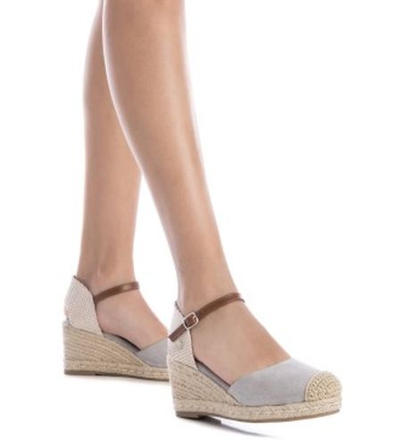 PLATA Espadrilles en cuir 140746 (37), 5 à 8 cm, Boucle, Casuel - XTI - Modalova