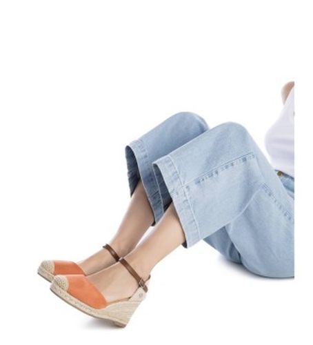 CORAL Espadrilles en cuir 140746 (39), 5 à 8 cm, Boucle, Casuel - XTI - Modalova