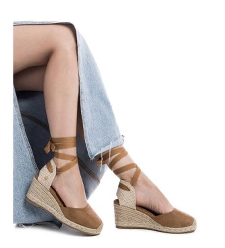 CAMEL Sandales en cuir 143841 (38), 5 à 8 cm, Lacets, Casuel - XTI - Modalova