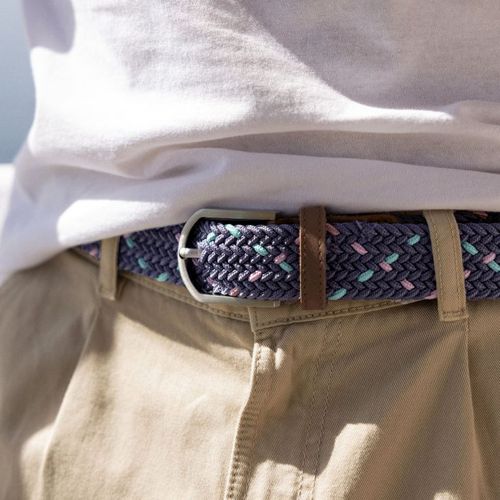 Ceinture marine & rose - FAGUO - Modalova