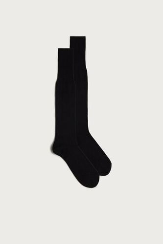 Tall Cashmere-Silk-Cotton Blend Socks Man Black Size 44-45 - Intimissimi - Modalova
