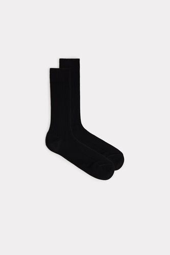 Short Ribbed Egyptian Cotton Socks Man Size 44-45 - Intimissimi - Modalova
