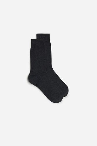 Short Warm Cotton Socks Man Grey Size 40-41 - Intimissimi - Modalova