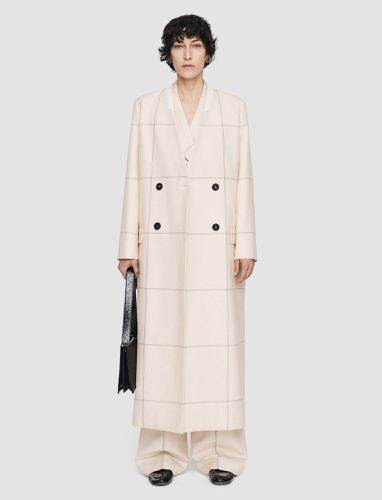 Wool Tartan Lalo Coat - Joseph - Modalova