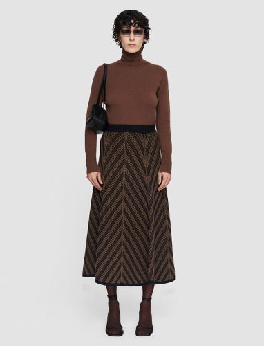 Chevron Ribbed Skirt - Joseph - Modalova