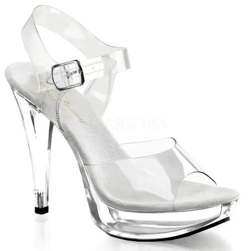 Sandales transparentes à talon - Pointure : 35 - Chaussures femmes Fabulicious - Modalova