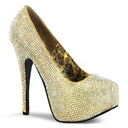 Escarpins jaunes à strass - Pointure : 36 - Chaussures femmes Bordello - Modalova