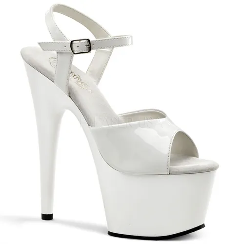 Nu-pied sexy blanc vernis - Pointure : 43 - Chaussures femmes Pleaser - Modalova