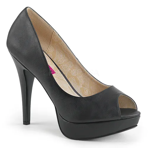 Escarpins noirs bout ouvert - Pointure : 40 - Chaussures Pleaser Pink Label - Modalova